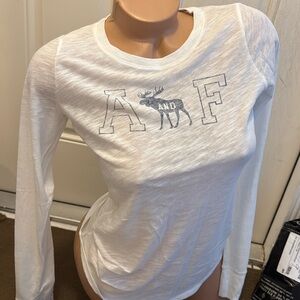 Y2K abercrombie & fitch a&f semi sheer top tshirt size S small